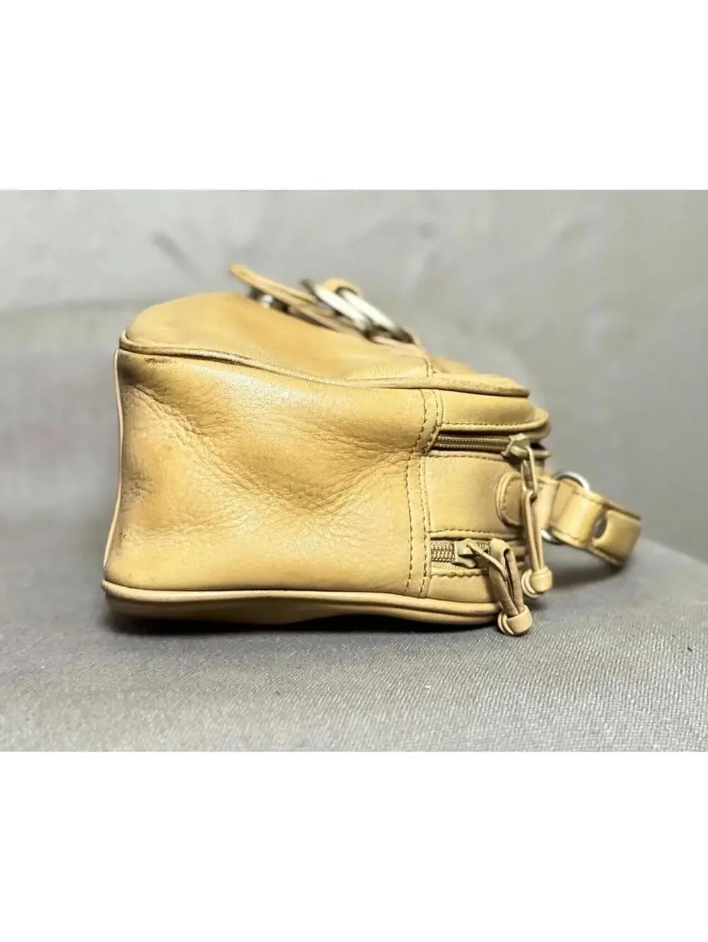 1980's Leather Satchel from Hillard & Hanson Murse Travel Bag Cosmetic